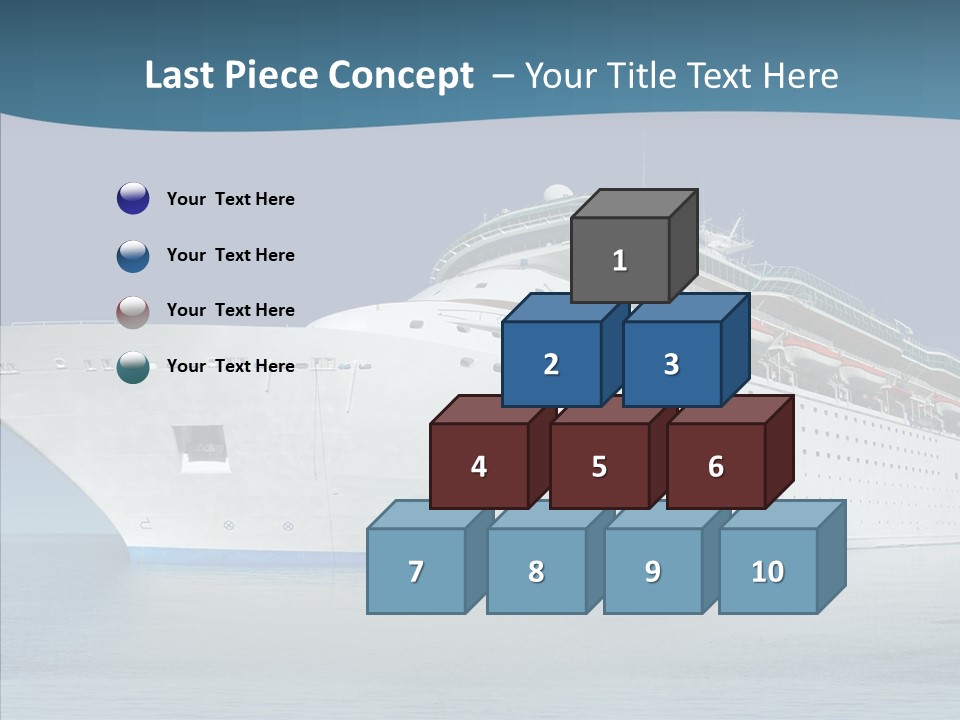 Sailing Blue Cruise PowerPoint Template