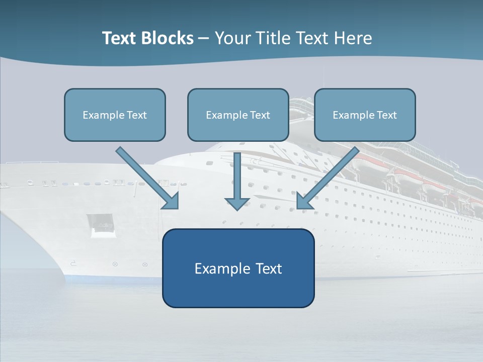 Sailing Blue Cruise PowerPoint Template
