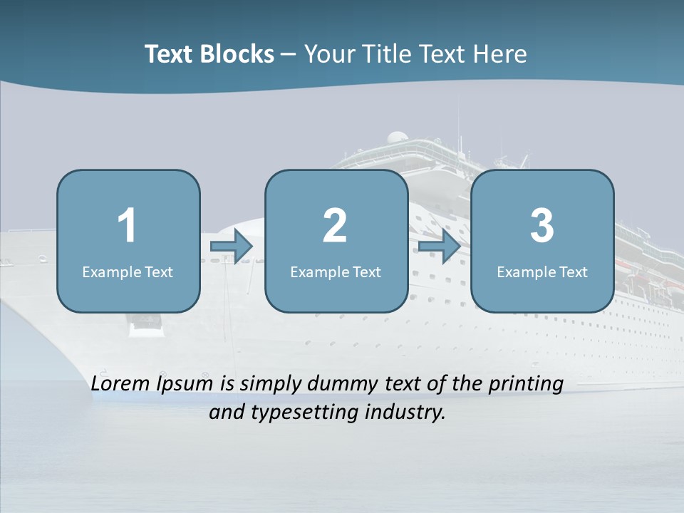 Sailing Blue Cruise PowerPoint Template