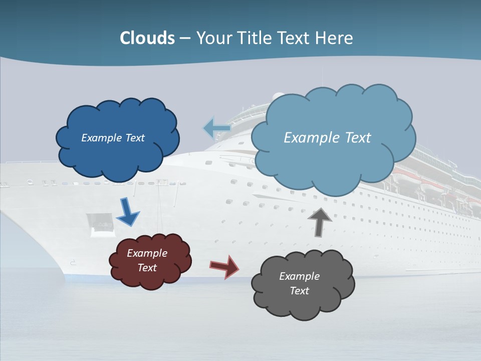 Sailing Blue Cruise PowerPoint Template