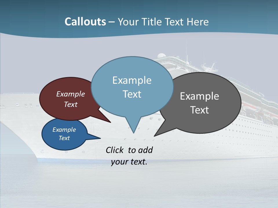 Sailing Blue Cruise PowerPoint Template