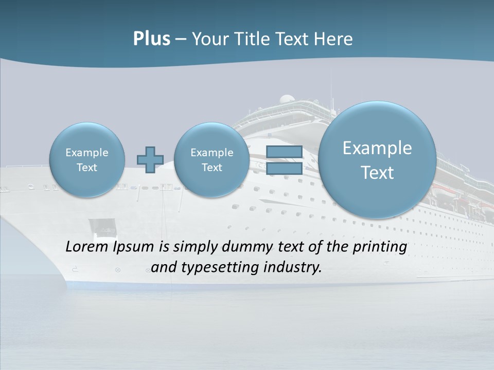 Sailing Blue Cruise PowerPoint Template
