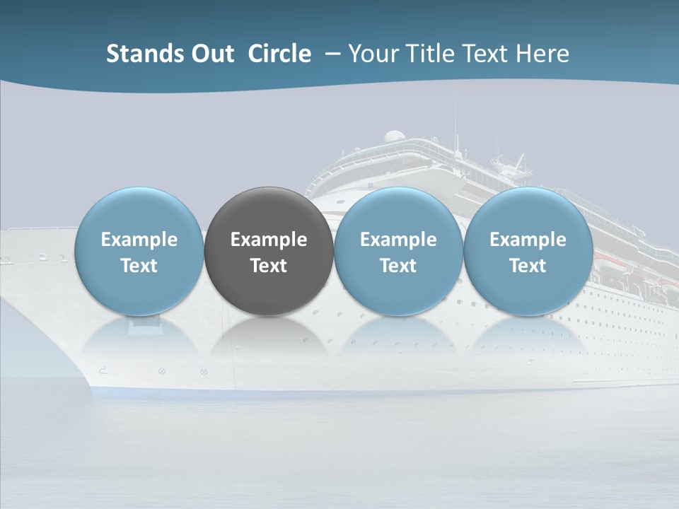 Sailing Blue Cruise PowerPoint Template