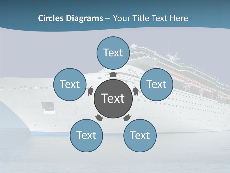 Sailing Blue Cruise PowerPoint Template