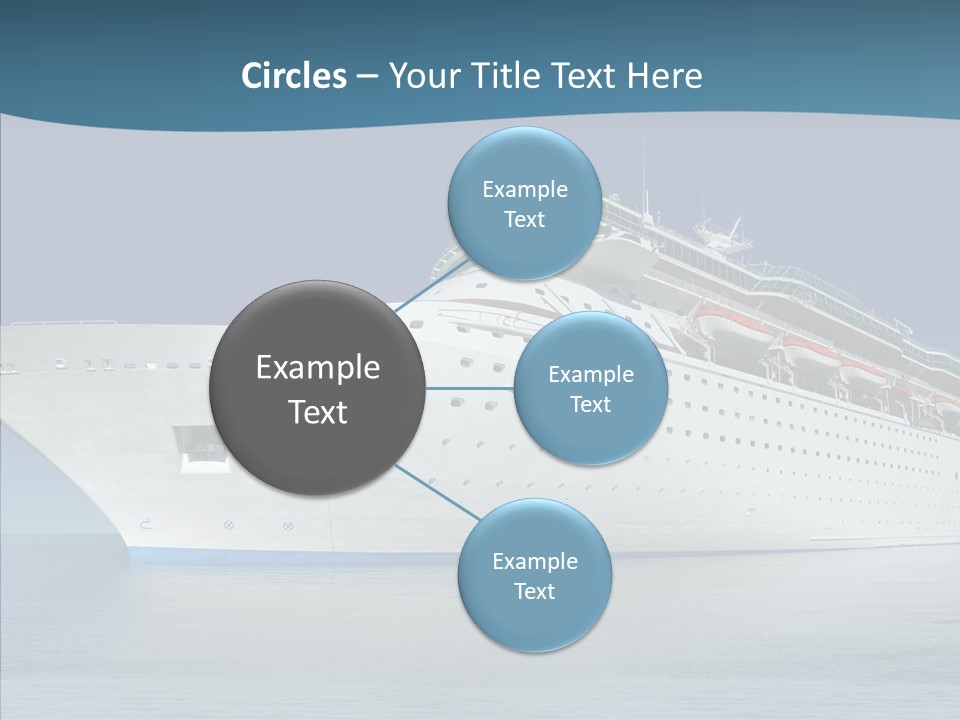 Sailing Blue Cruise PowerPoint Template