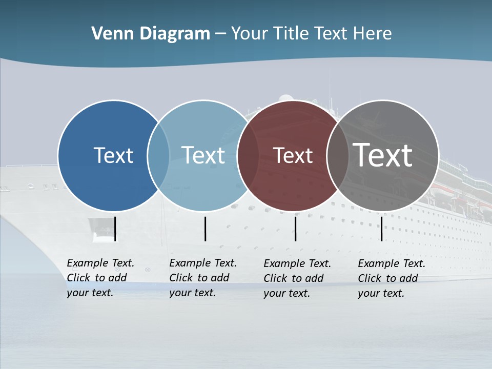 Sailing Blue Cruise PowerPoint Template