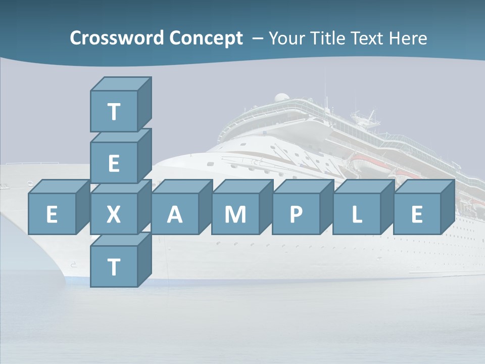 Sailing Blue Cruise PowerPoint Template