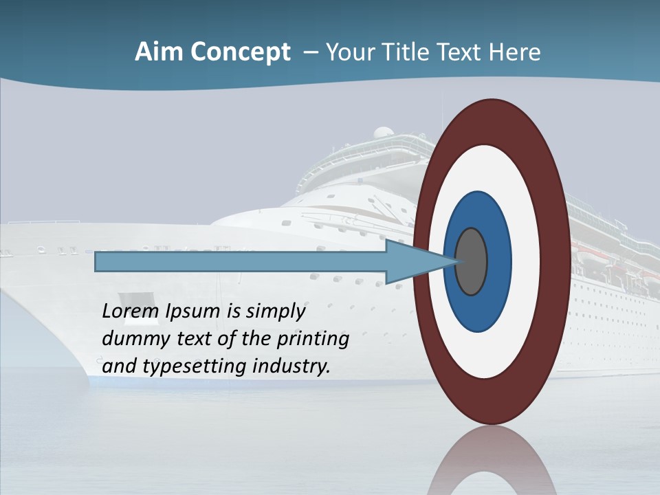 Sailing Blue Cruise PowerPoint Template