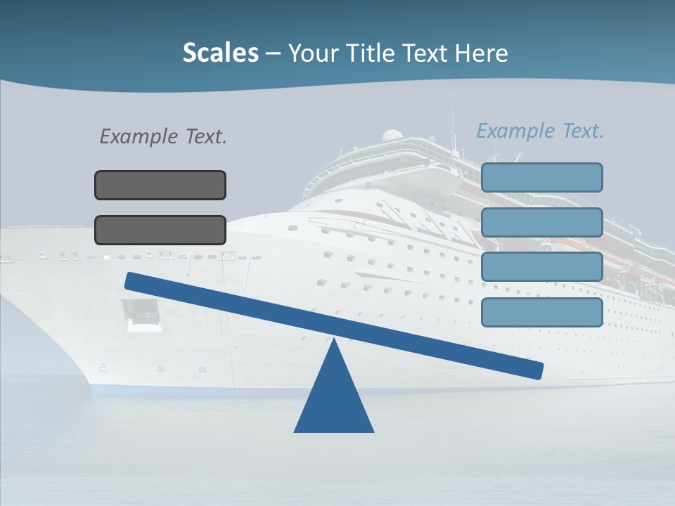 Sailing Blue Cruise PowerPoint Template