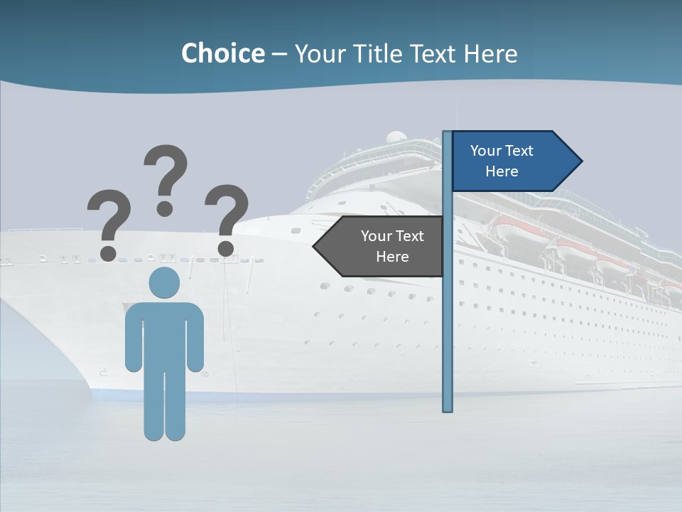 Sailing Blue Cruise PowerPoint Template
