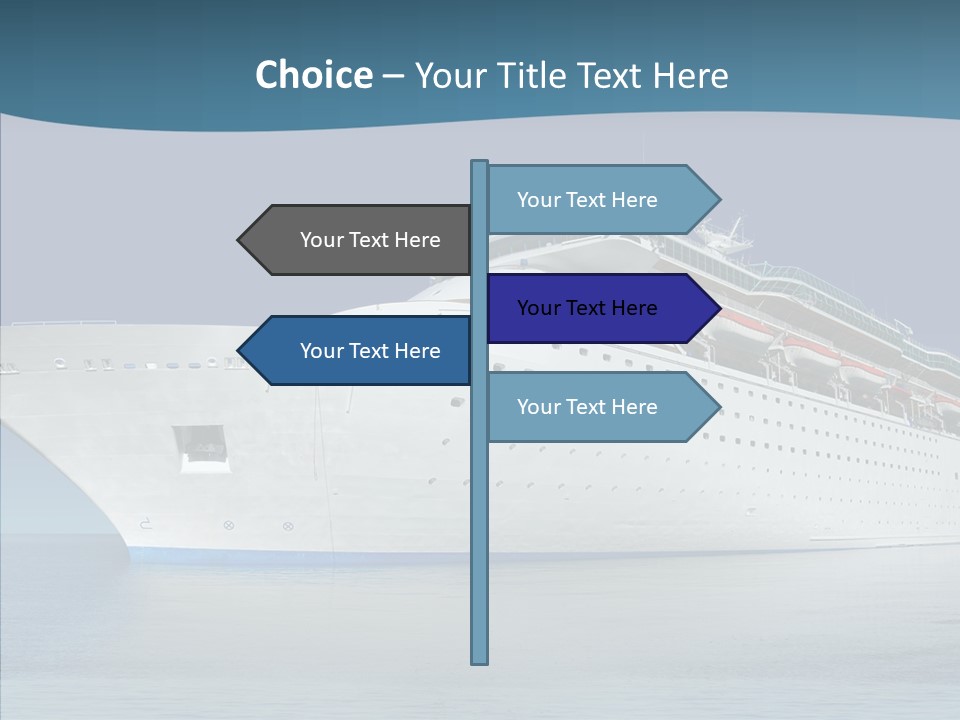 Sailing Blue Cruise PowerPoint Template
