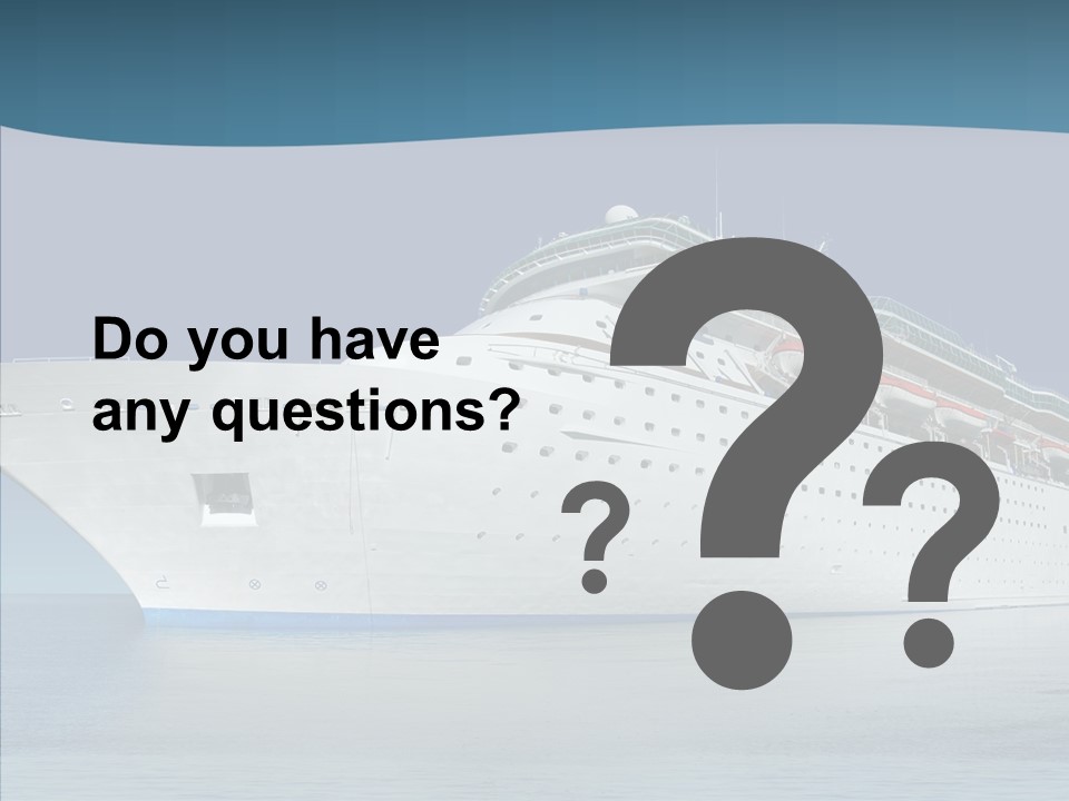 Sailing Blue Cruise PowerPoint Template