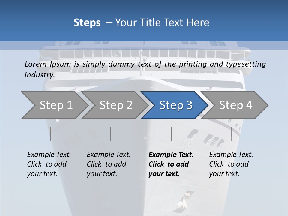Travel Passenger Bow PowerPoint Template