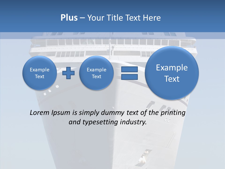 Travel Passenger Bow PowerPoint Template