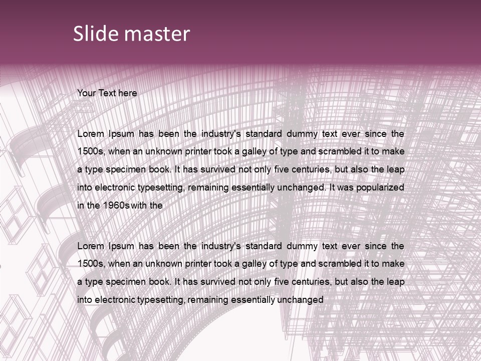 Pattern Construction Architect PowerPoint Template
