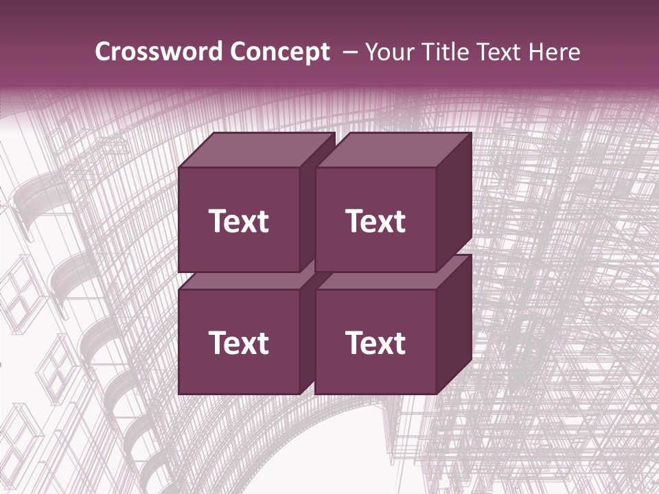 Pattern Construction Architect PowerPoint Template