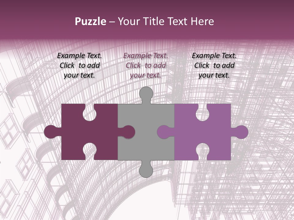 Pattern Construction Architect PowerPoint Template