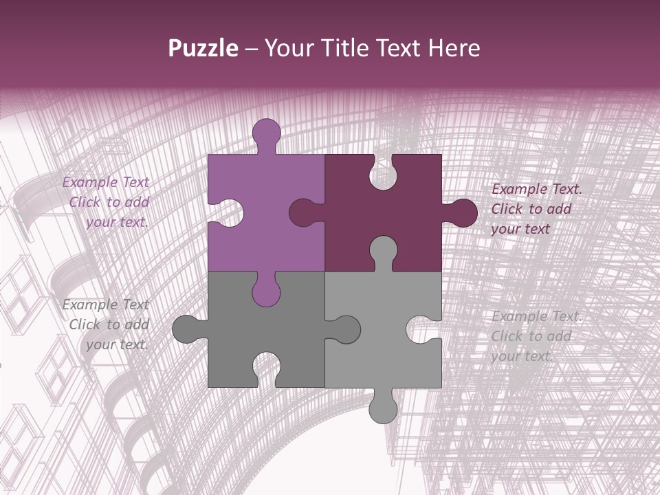 Pattern Construction Architect PowerPoint Template