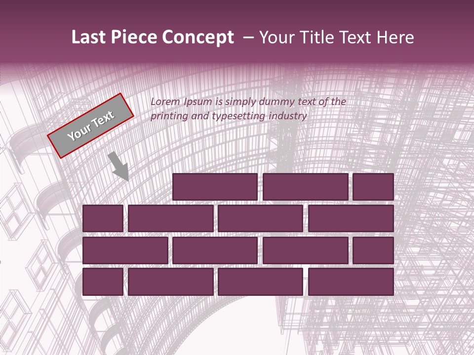 Pattern Construction Architect PowerPoint Template