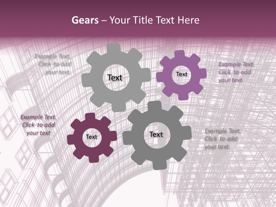 Pattern Construction Architect PowerPoint Template