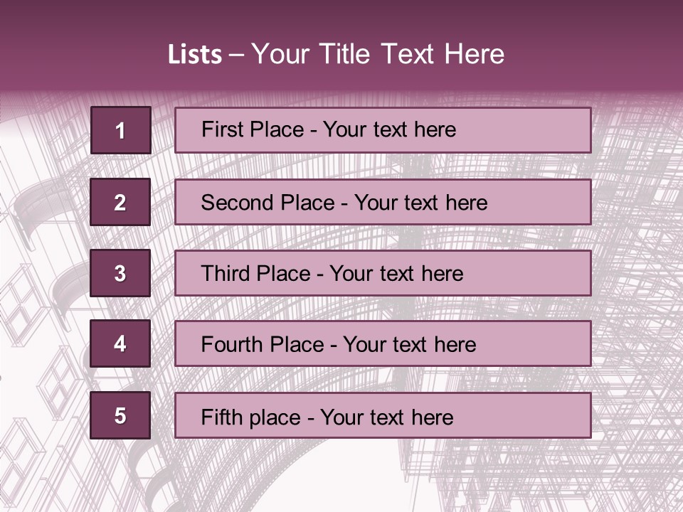Pattern Construction Architect PowerPoint Template
