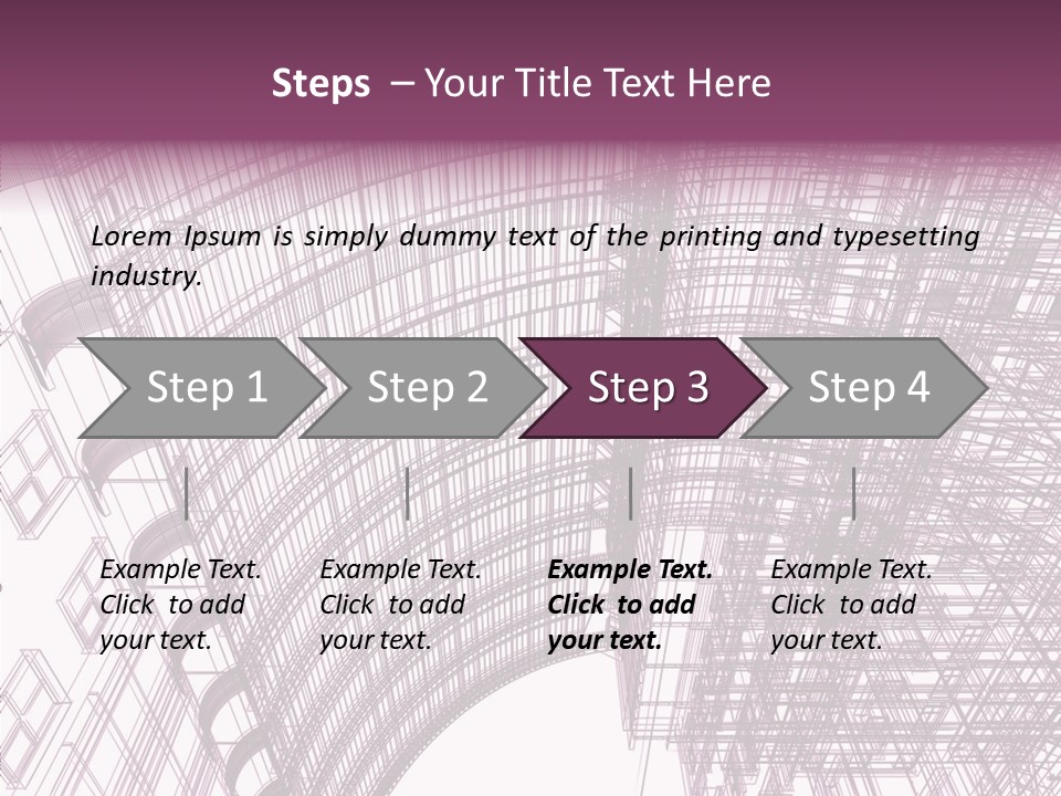 Pattern Construction Architect PowerPoint Template