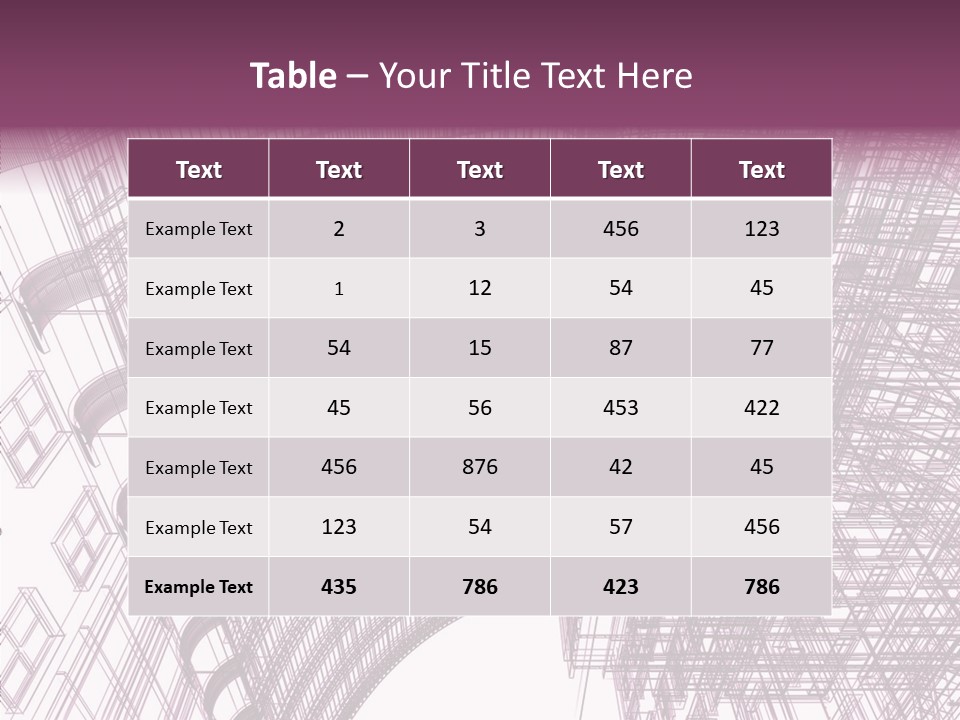 Pattern Construction Architect PowerPoint Template