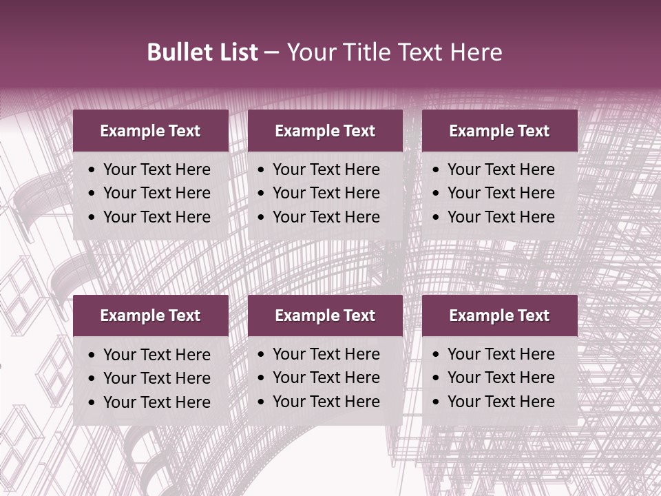 Pattern Construction Architect PowerPoint Template