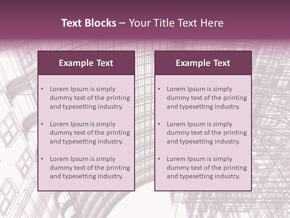 Pattern Construction Architect PowerPoint Template