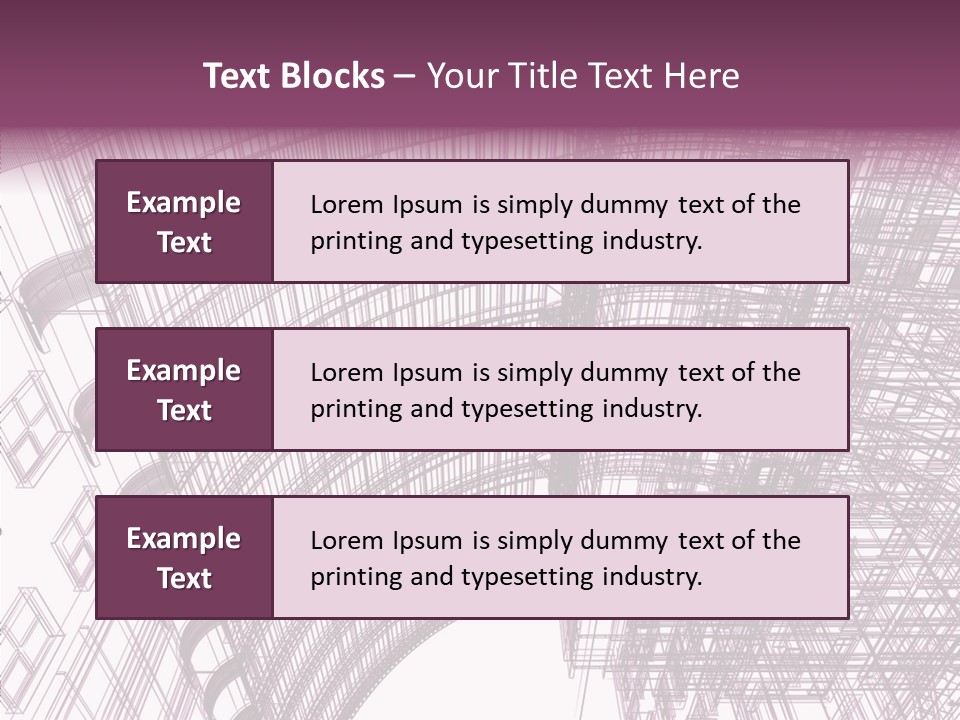 Pattern Construction Architect PowerPoint Template