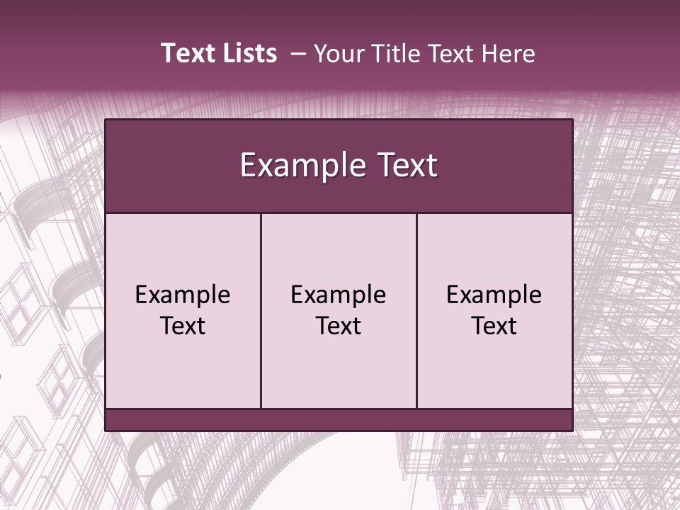 Pattern Construction Architect PowerPoint Template