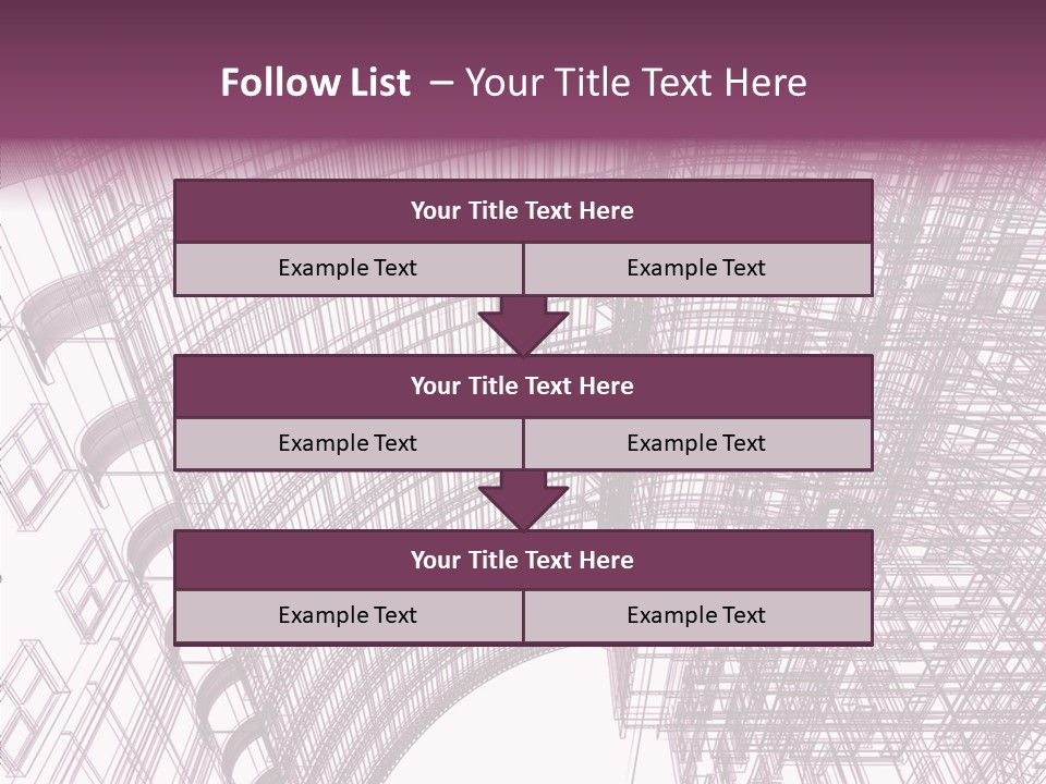 Pattern Construction Architect PowerPoint Template