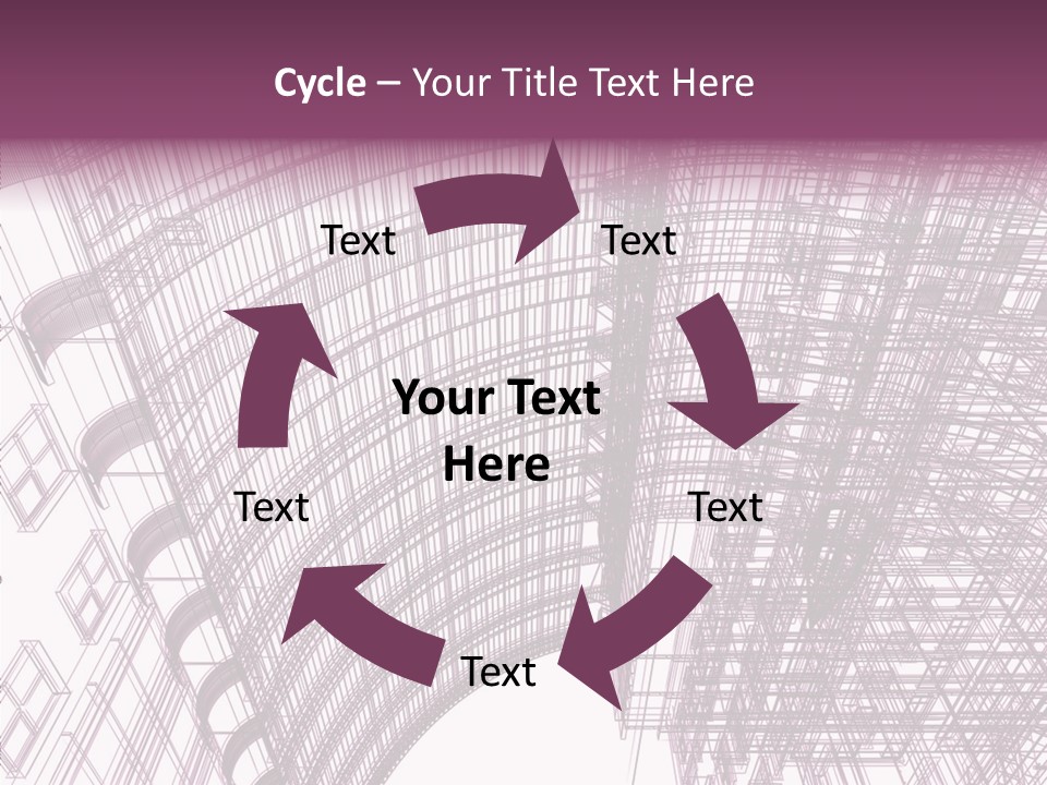 Pattern Construction Architect PowerPoint Template