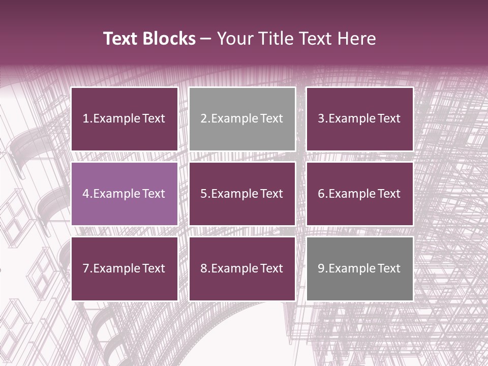 Pattern Construction Architect PowerPoint Template