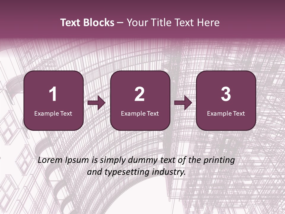Pattern Construction Architect PowerPoint Template