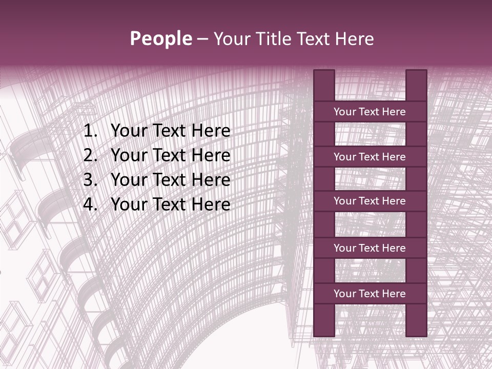 Pattern Construction Architect PowerPoint Template