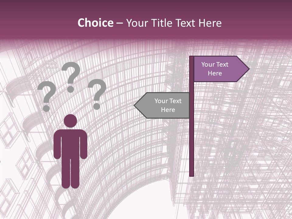 Pattern Construction Architect PowerPoint Template