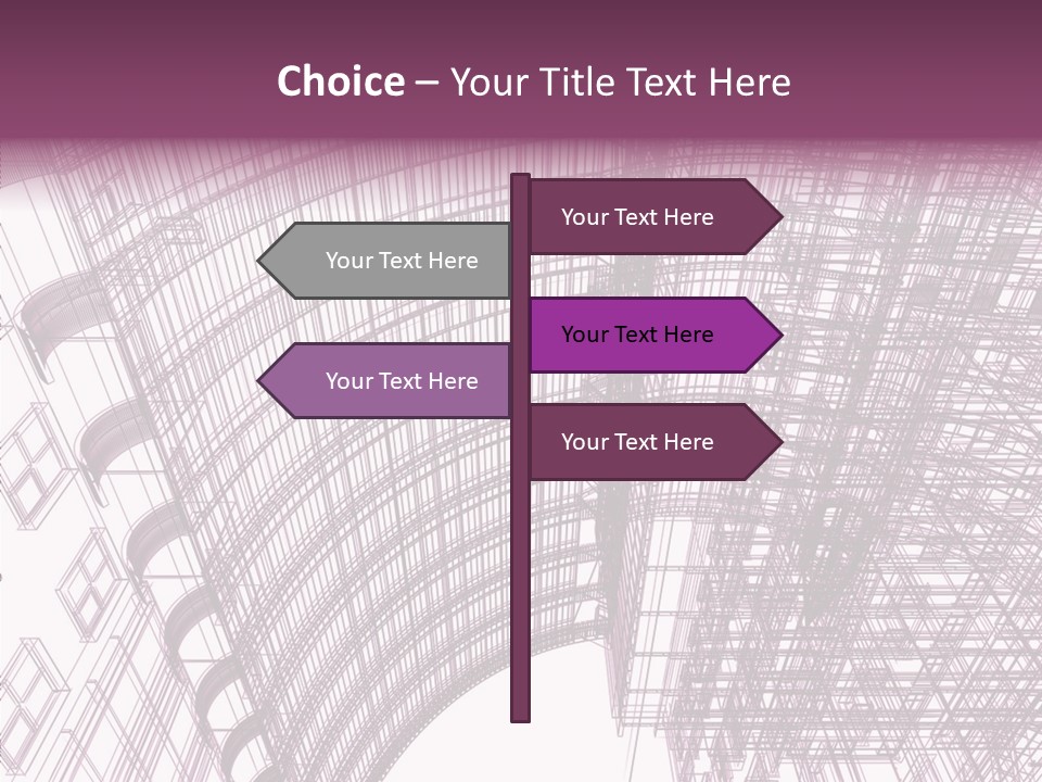 Pattern Construction Architect PowerPoint Template