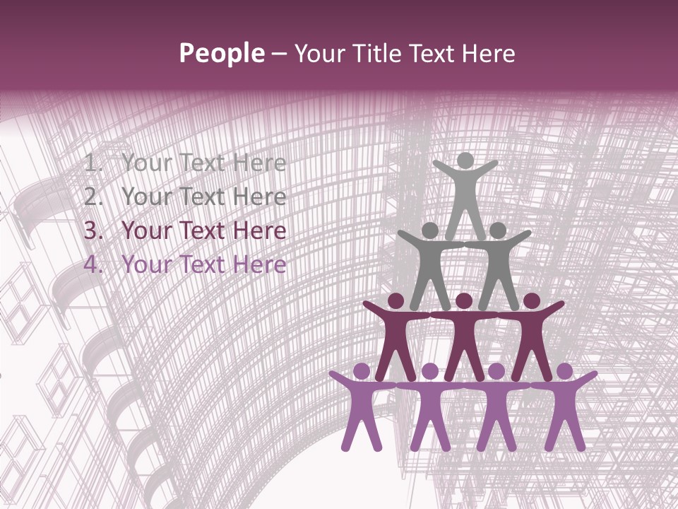 Pattern Construction Architect PowerPoint Template