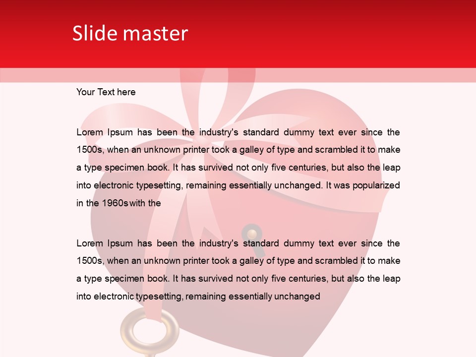 Present Gold Holiday PowerPoint Template