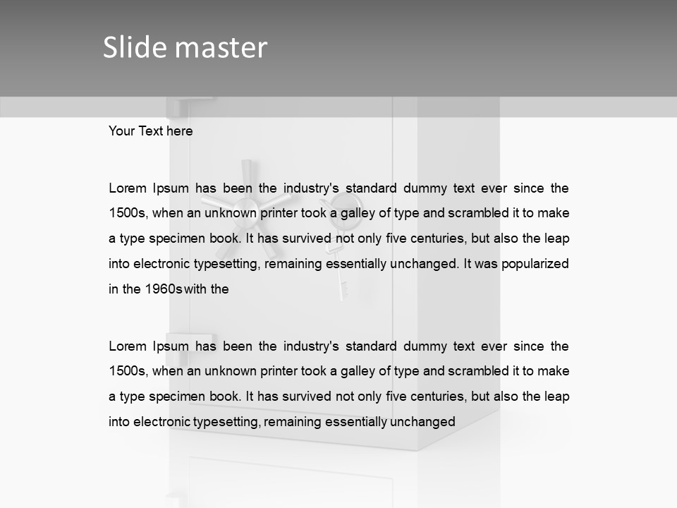 Illustration Finance Render PowerPoint Template