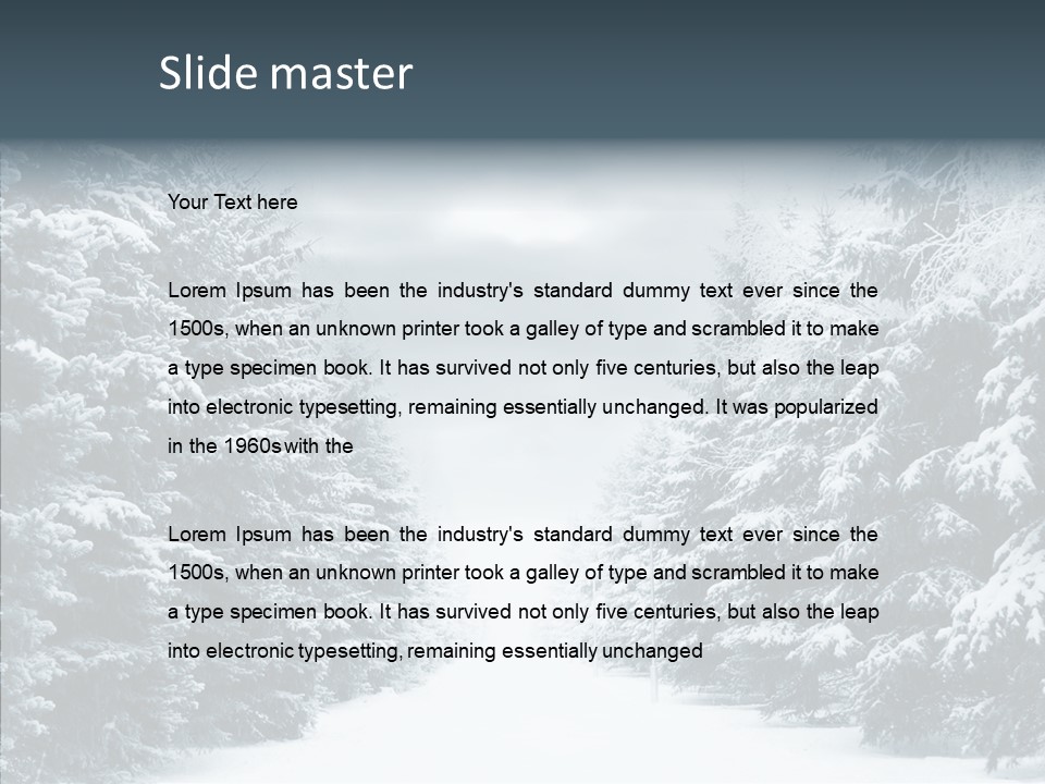 Season December White PowerPoint Template
