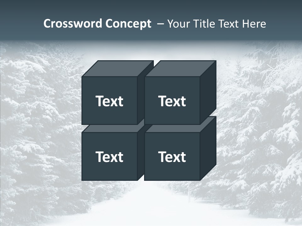 Season December White PowerPoint Template