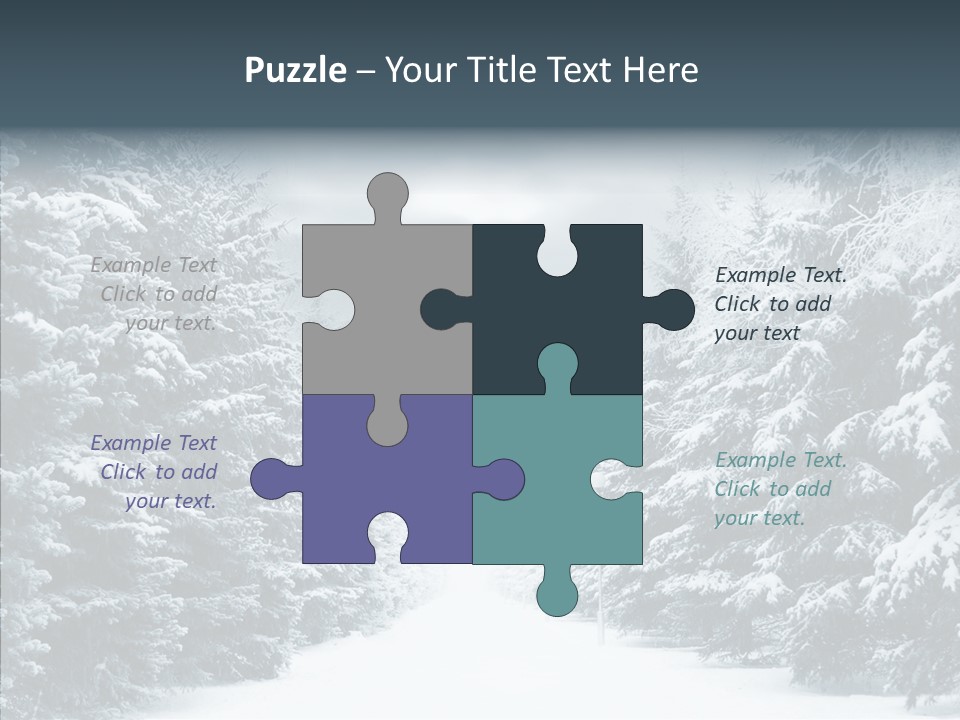 Season December White PowerPoint Template