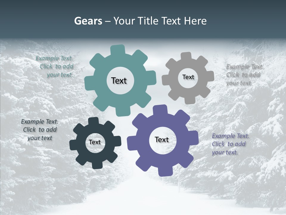 Season December White PowerPoint Template