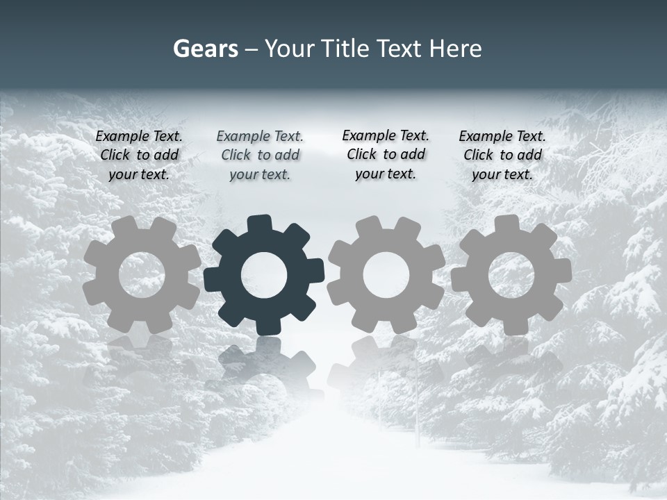Season December White PowerPoint Template