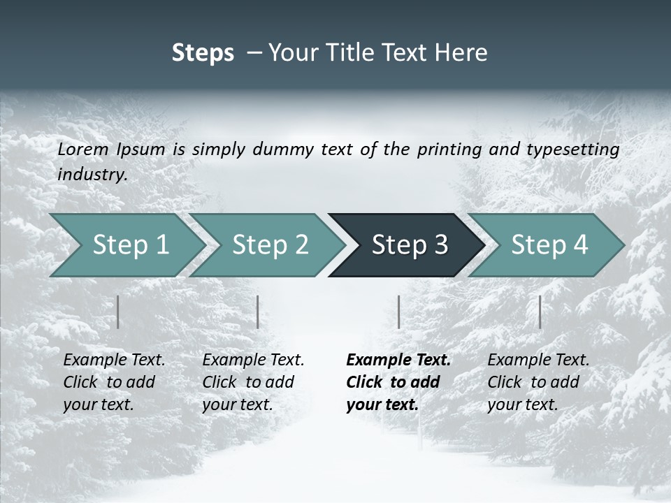 Season December White PowerPoint Template