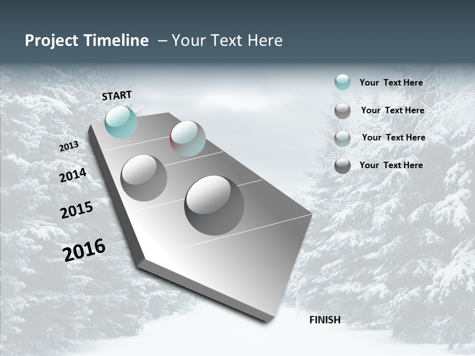 Season December White PowerPoint Template