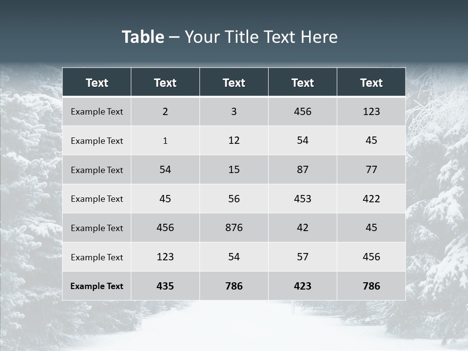 Season December White PowerPoint Template