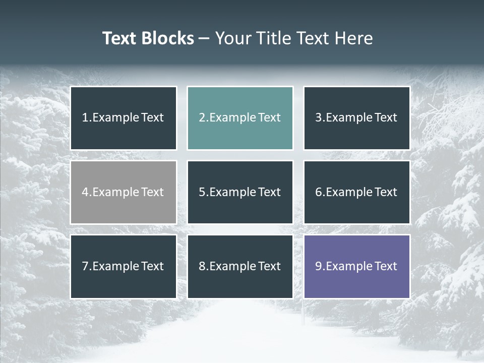 Season December White PowerPoint Template